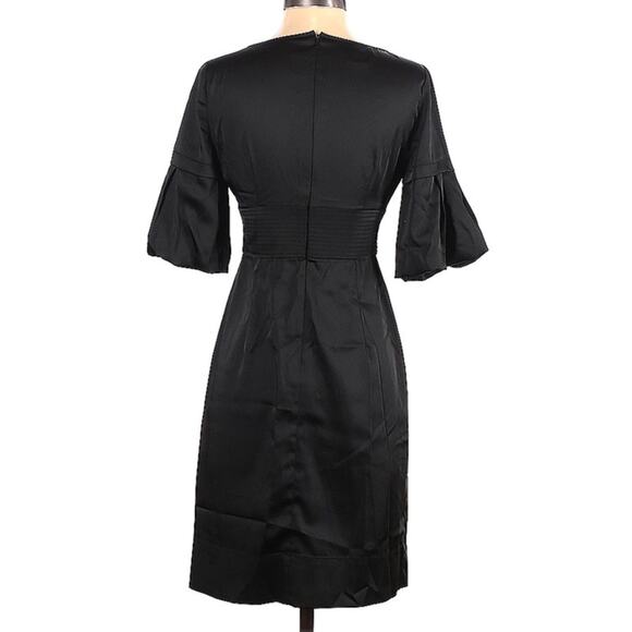 Phoebe Couture Black Satin Dress Size 4 - Picture 2 of 8